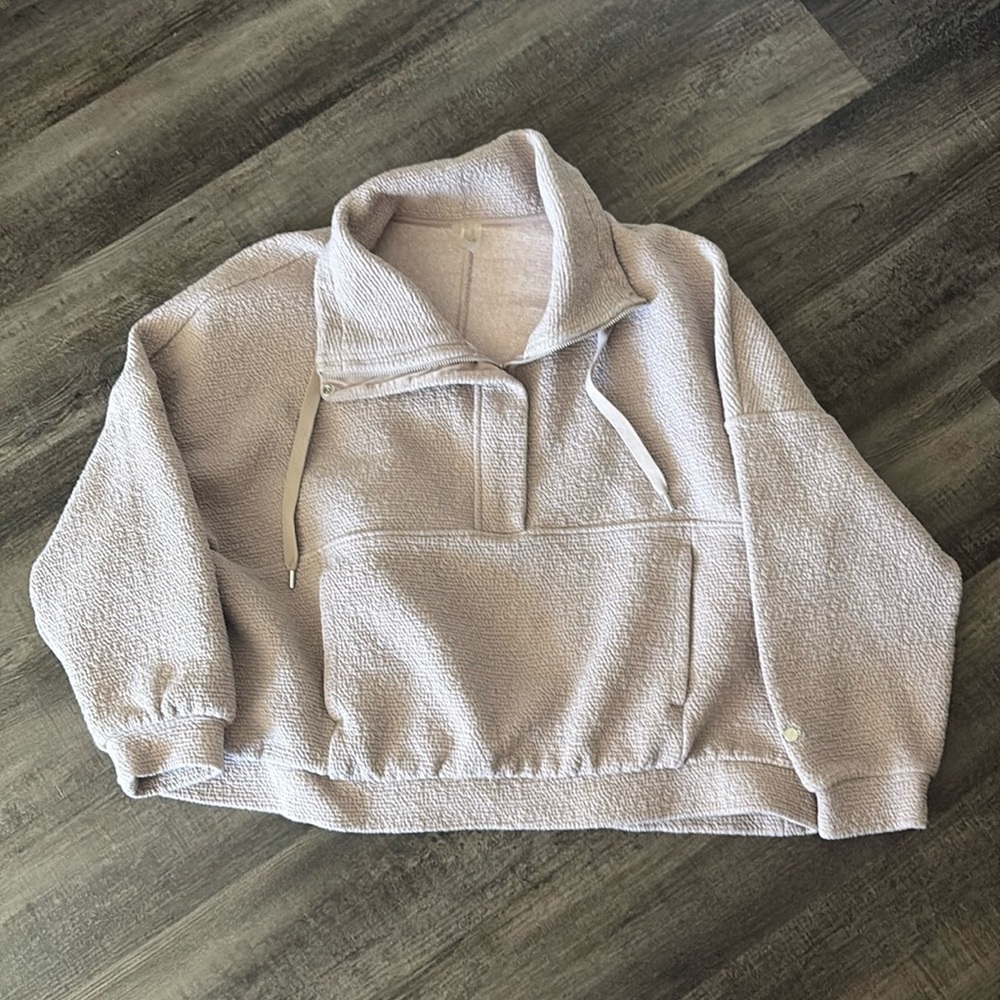 Calia 3/4 zip mock neck sweatshirt